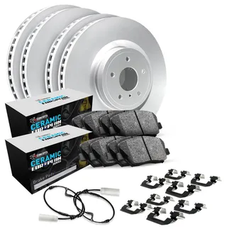 R1 Concepts WDTS2-12815 Brake Rotors - Carbon Coated W/ Euro Ceramic Pads